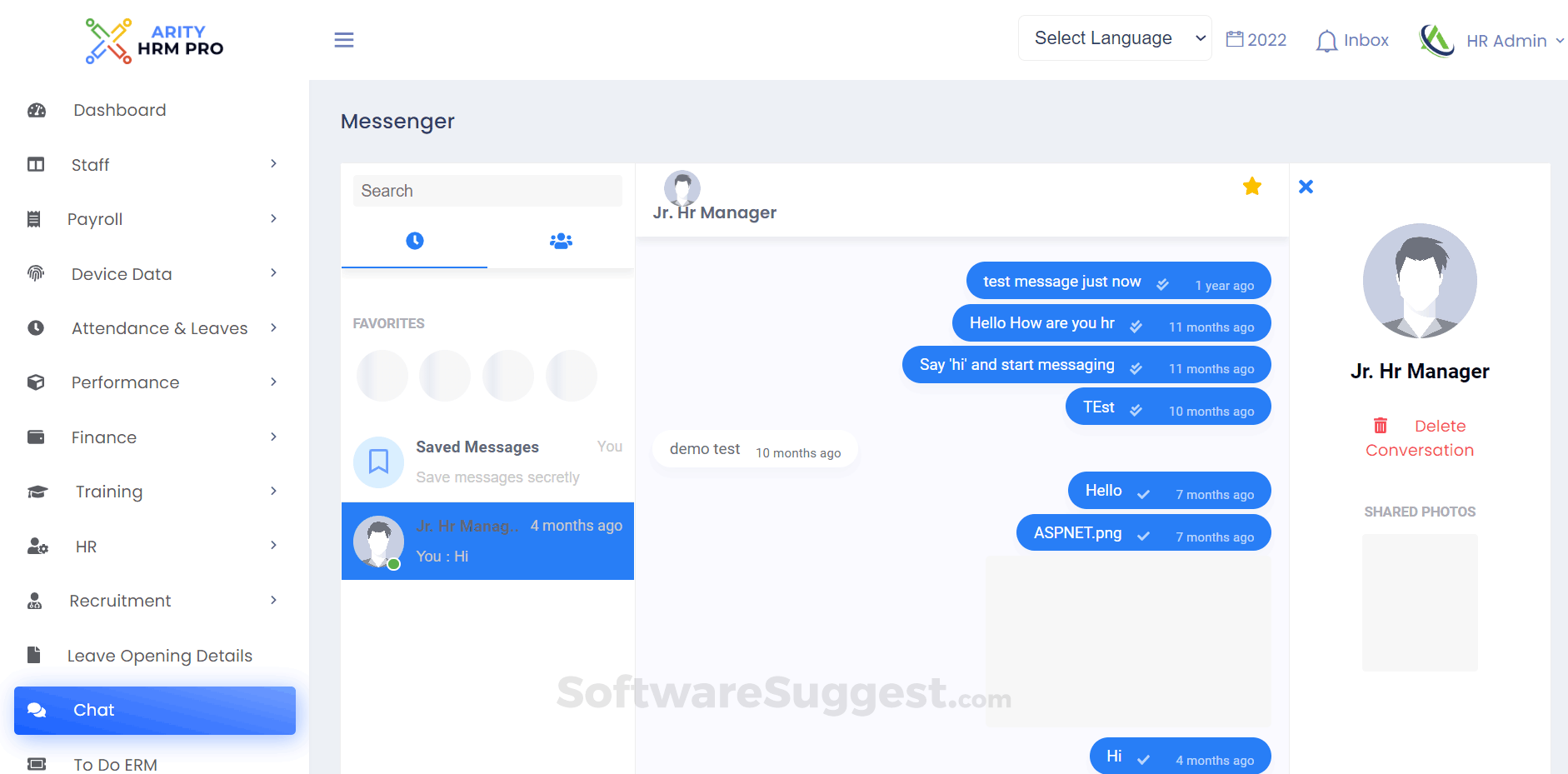 Arity HRM Pro Small Screenshot 3